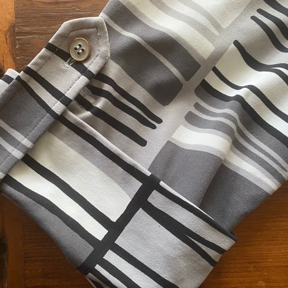 J. McLaughlin Monroe Button Down Catalina Cloth Shirt Blouse, Sz L - Picture 4 of 7